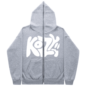 Kozy Full Zip Gray Hoodie
