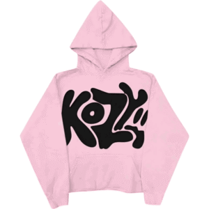 Kozy Hoodie Black and Pink