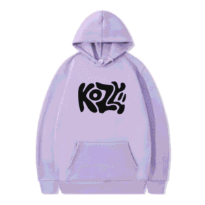 Kozy Hoodie Purple Black